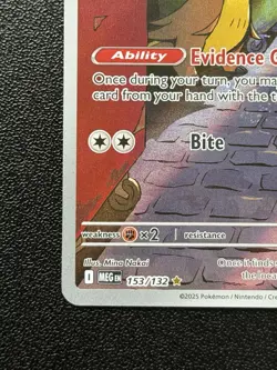 Pokemon Gumshoos 153/132 Illustration Rare Mega Evolution NM - Image 5