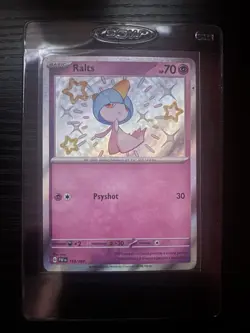 2024 POKEMON TCG RALTS SV: PALDEAN FATES SHINY RARE HOLO #153/091 70HP ENGLISH - Image 1