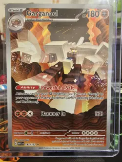 Pokemon TCG Garganacl 147/132 ME01 Mega Evolution NM Condition Full Art - Image 2