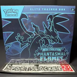 Pokemon TCG Mega Evolution Phantasmal Flames ETB Elite Trainer Box IN HAND - NEW - Image 1