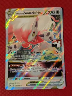 Pokemon TCG - Hisuian Zoroark VSTAR - 147/196 Stamped - Prize Pack Series - Image 1
