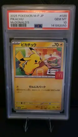 POKEMON Pikachu 020/M-P McDonald's 2025 Promo Regular JP PSA 10 GEM MT - Image 1