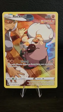 Rockruff TG07/TG30 Holo Silver Tempest Trainer Gallery Pokemon NM - Image 1