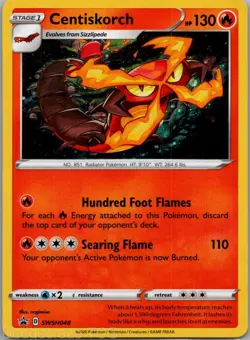 Centiskorch SWSH048 Promo SWSH Black Star Pokemon NM - Image 1