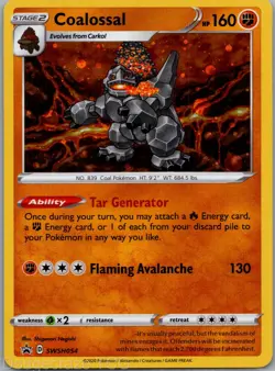 Coalossal SWSH054 Promo SWSH Black Star Pokemon NM - Image 1