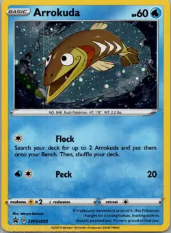 Arrokuda SWSH093 Promo SWSH Black Star Pokemon NM - Image 1