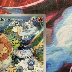 Pokemon TCG Castform Sunny Form Illustration Surging Sparks 195/191 - Image 4