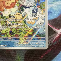Pokemon TCG Castform Sunny Form Illustration Surging Sparks 195/191 - Image 5