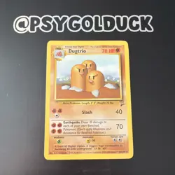 Dugtrio Base Set 23/130 Regular Unlimited Rare Pokemon TCG LP B2 - Image 1