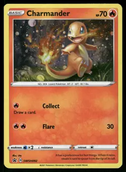 Charmander SWSH092 Holo Promo Sword & Shield Promo Pokemon Holo Near Mint - Image 1