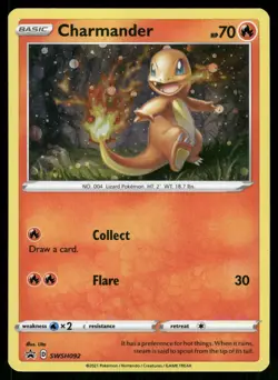 Charmander SWSH092 Holo Promo Sword & Shield Promo Pokemon Holo Near Mint - Image 1