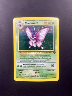 1999 Pokemon Venomoth Holofoil Mnt Mint Jungle #13 Rare Holo Vintage Unlimited - Image 1