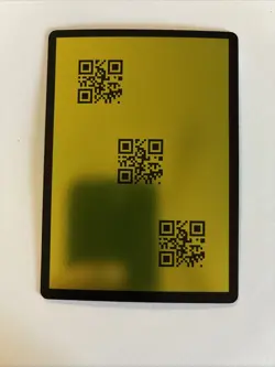 Disney Lorcana QR Code Discard Error Gold Foil Whispers In The Well Pack Fresh - Image 1