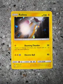 Pokemon TCG Cards Raikou 32/73 Shining Legends Cracked Ice Holo Rare NM-M - Image 3