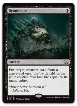 Reanimate #155 (NM) Duskmourn DSC Magic MTG - Image 1