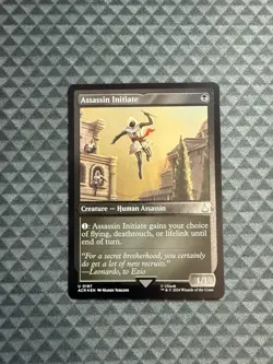 MTG Assassin Initiate #0197 Foil Etched Rare Assassin’s Creed (ACR) - Image 1
