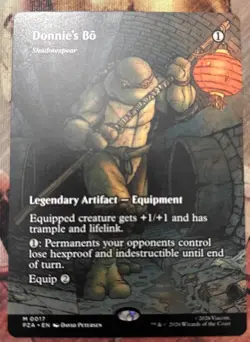 MTG Magic the Gathering: Donnie’s Bo - Shadowspear x 1 (Borderless TMNT) NM - Image 1