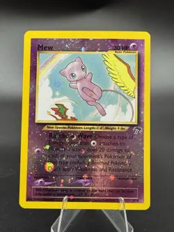 Mew - 1/18 - Southern Islands - WOTC - Reverse Holo - 2x Swirls - Pokemon TCG LP - Image 1