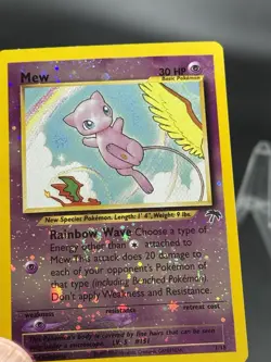 Mew - 1/18 - Southern Islands - WOTC - Reverse Holo - 2x Swirls - Pokemon TCG LP - Image 3