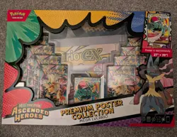 Pokemon Ascended Heroes Mega Lucario Premium Poster Collection Box TCG - Image 1