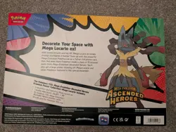 Pokemon Ascended Heroes Mega Lucario Premium Poster Collection Box TCG - Image 3