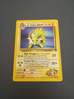Pokemon TCG Lt. Surge's Jolteon Gym Challenge 28/132 Unlimited Rare... - Image 1