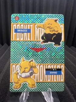 Drowzee #580- Vintage Pocket Monsters Vending Holo Prism 1999 - Pokemon - Image 1