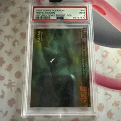 The Future Looks Bright #41 Holo Foil Mew Topps 1999 PSA 9 - Image 1