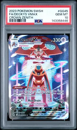 2023 Pokemon Sword And Shield Crown Zenith #GG45 Fa/Deoxys Vmax PSA 10 - Image 1