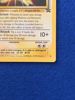 VINTAGE POKEMON WOTC BLACK STAR PROMOS MEW #8 ELECTABUZZ #2 - Image 5