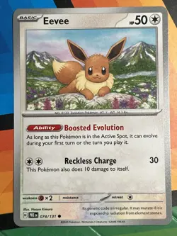 Pokemon TCG Eevee Prismatic Evolutions 074/131 Non Holo - Image 1