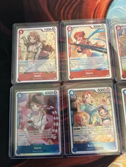 Nami - One Piece TCG - x10 Card Lot - See Photos (Nami x9 + Bell-mere) - Image 4