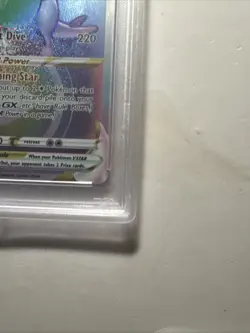2022 POKEMON SWSH SILVER TEMPEST 202/195 LUGIA VSTAR SECRET RAINBOW RARE PSA 8 - Image 4