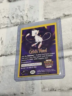 Pokemon Catch Mew Promo Card Pokemon The Movie NM/MT Sharp Corner Version Vtg - Image 1