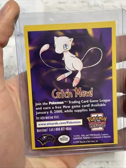 Pokemon Catch Mew Promo Card Pokemon The Movie NM/MT Sharp Corner Version Vtg - Image 2