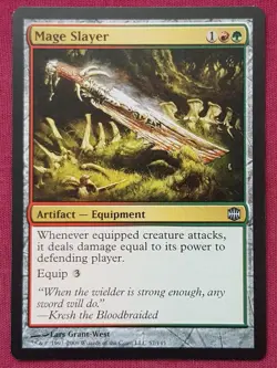 Magic The Gathering ALARA REBORN MAGE SLAYER artifact card MTG - Image 1