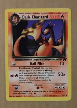 Dark Charizard 21/82 Pokemon Team Rocket Non Holo Rare WOTC Pokemon TCG Card - Image 1