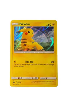 Pikachu 28/73 Shining Legends Holo Common Basic Pokemon TCG Card HP 60 - Image 1