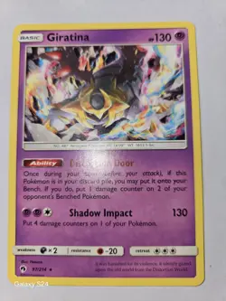 Giratina 97/214 2018 S&M Lost Thunder Pokemon Card TCG Nintendo Holo Rare - Nm - Image 1