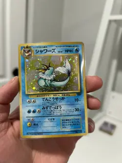 Pokemon TCG Vaporeon Holo Card No.134 Japanese Jungle - Image 2