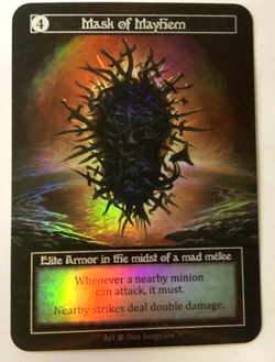 Sorcery Contested Realm Beta Elite Mask Of Mayhem Foil N/NM Condition - Image 1