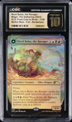 2023 MTG SLD: FROM CUTE TO BRUTE #1158 NICOL BOLAS, THE RAVAGER CGC 10 PERFECT - Image 1