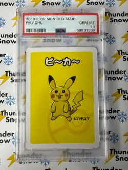 Pikachu Old Maid 2019 Pokemon PSA 10 - Image 1