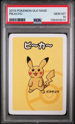 2019 Pokemon Old Maid Pikachu (Red Back) PSA 10 Gem Mint Japanese Card Rare - Image 1