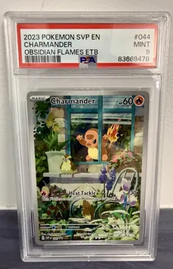 Pokemon 2023 Charmander #044 Scarlet & Violet Promo Holo PSA 9 English - Image 1