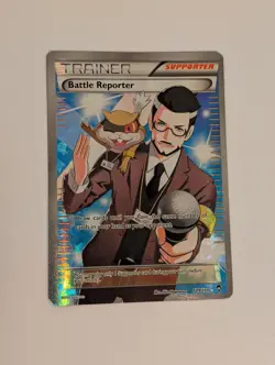 Pokemon TCG - Battle Reporter Full Art Trainer 109/111 - XY Furious Fists - LP - Image 1