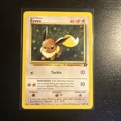 Pokemon TCG Eevee Team Rocket 55 Regular Unlimited Common - Image 1