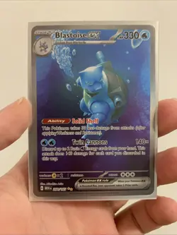 Pokemon TCG Blastoise EX Sir 200/165 Scarlet & Violet 151 - Image 1