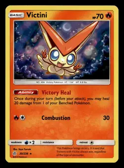 Victini 30/236 Rare Cosmic Eclipse Holo Pokemon NM - Image 1