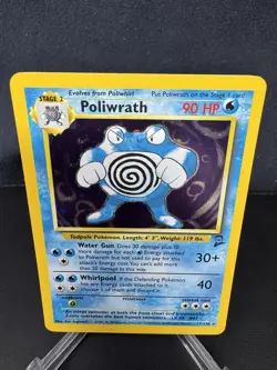 Pokemon 1999 Base Set 2 Poliwrath #13/102 NM - Image 1